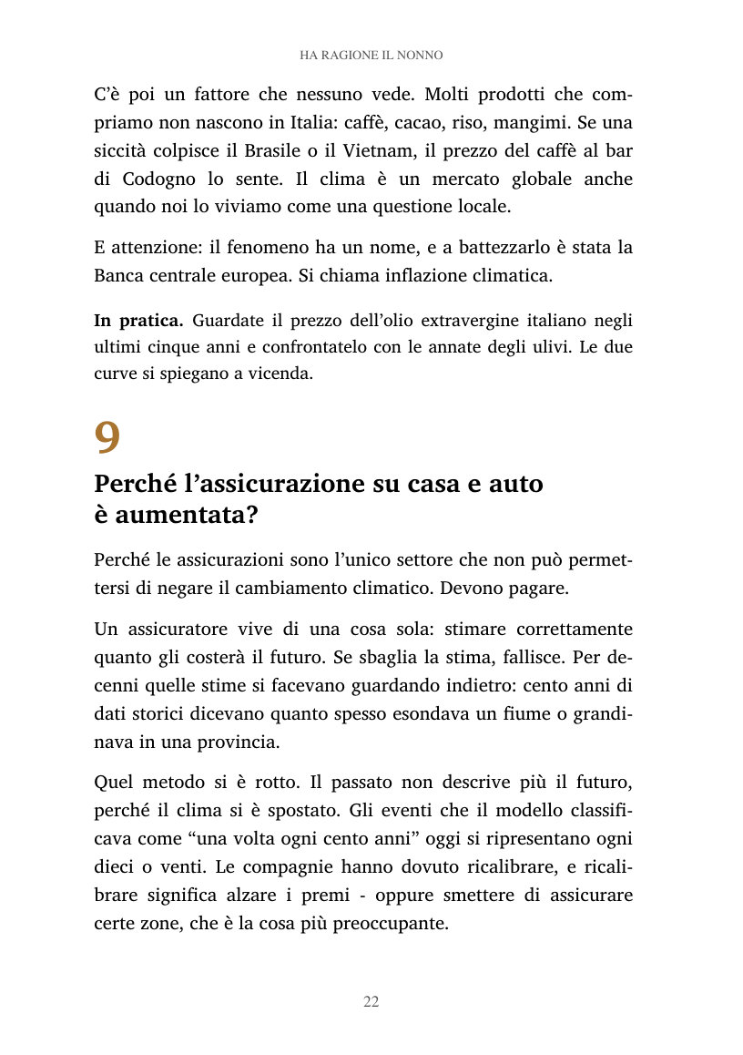 Una pagina interna del libro Ha ragione il nonno